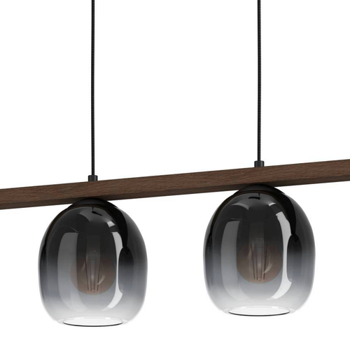 EGLO hanglamp Filago - e27 - 88 cm - zwart/bruin - vtwonen shop