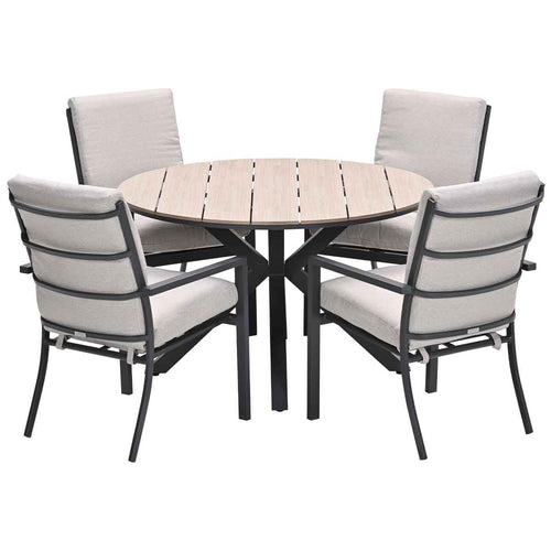 Garden Impressions tuinset Senja - Tulli - desert sand - Ø122x75 cm - 5-delig - vtwonen shop