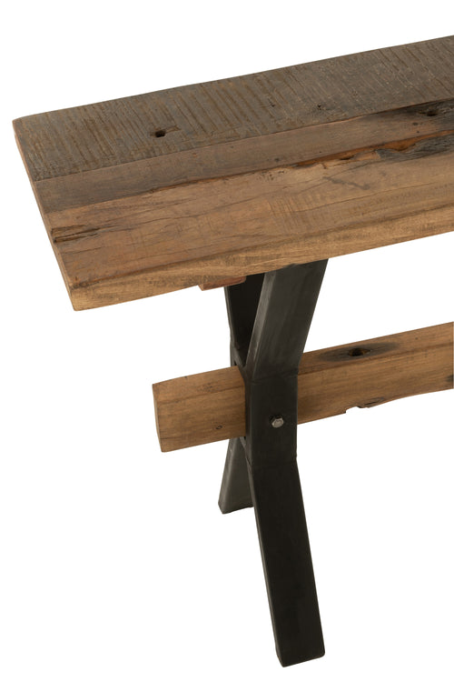 J-Line console Verouderd - hout - bruin - vtwonen shop