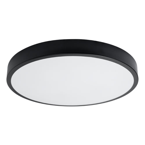 Sollux Lighting Plafondlamp ONYX 60 zwart LED 3000K - 60x60x6cm