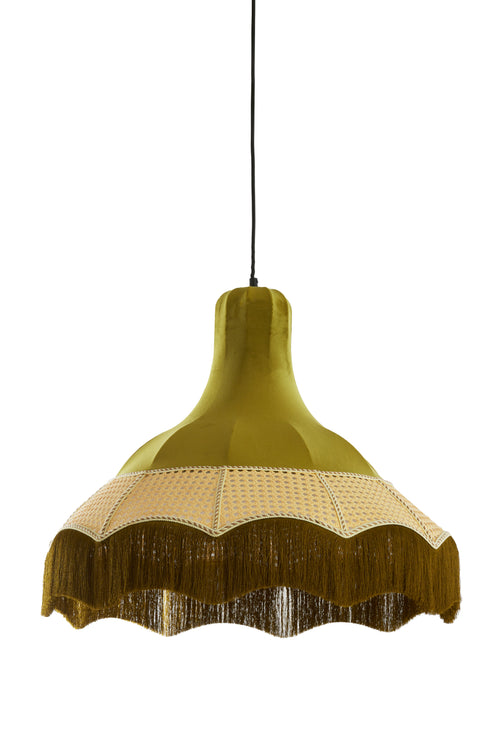 Light & Living hanglamp MIZIA - groen - Ø60x53cm