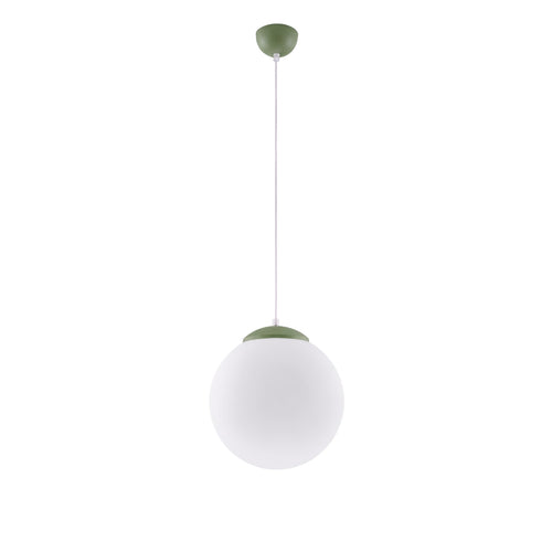 Sollux Lighting Hanglamp UGO 30 olijfgroen - 30x30x120cm
