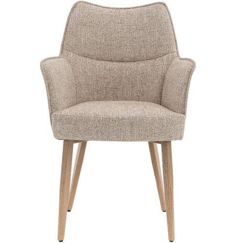 DÉJA Living Eetkamerstoel Zayn - Beige/Naturel - Zithoogte 47cm - Set van 2 - vtwonen shop