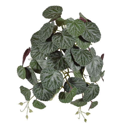 Maxifleur Saxifraga kunst hangplant 45cm - groen/rood