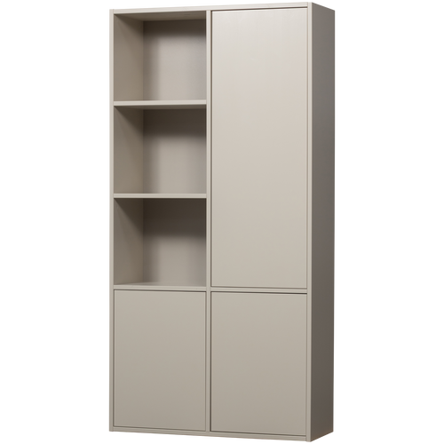 WOOOD opbergkast Meggy Rechts - Grenen hout - Dust/Grijs - 215x108x40