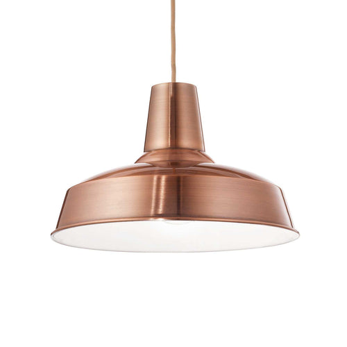 Ideal Lux Moby - 1 Light Dome plafondlamp koper, E27