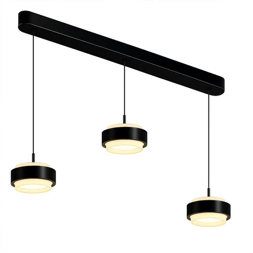 Freelight hanglamp Puleggia - 3 lichts - 90  x 150   cm - zwart