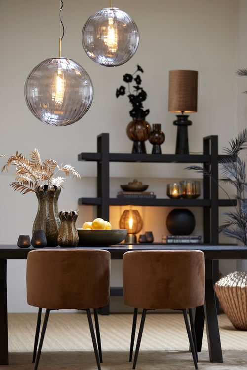 Light & Living eetkamerstoel ELYNA - 56x55x79cm - bruin - Set van 2 - vtwonen shop