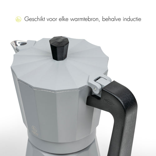 Leopold Vienna - Espressomaker Moshi grijs 6-kops - vtwonen shop
