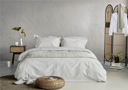 Walra - Dekbedovertrek Forever Cotton - 200x220 cm - Licht Grijs