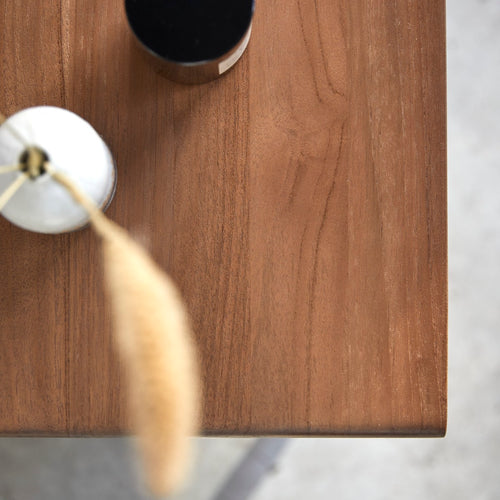 Tikamoon Twist - Massief teakhout nachtkastje - Naturel - vtwonen shop