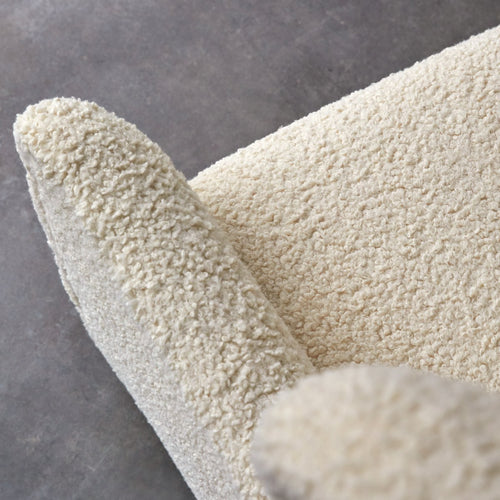 Tikamoon Fauteuil van massief eikenhout en stof - Wit