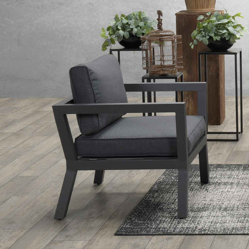 Garden Impressions loungeset San Luis donker grijs - vtwonen shop