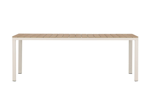 Rebellenclub Rechthoekige Tuintafel Alexis - 210 x 90 cm - Beige - vtwonen shop