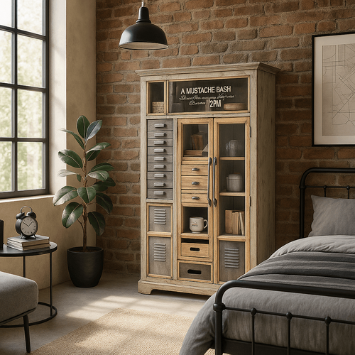 Kare Design Kledingkast Barber Shop - vtwonen shop