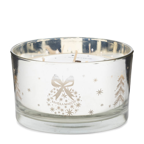 Rivièra Maison Magical Christmas Scented Candle - Glas, Paraffine Wax - Zilver - vtwonen shop