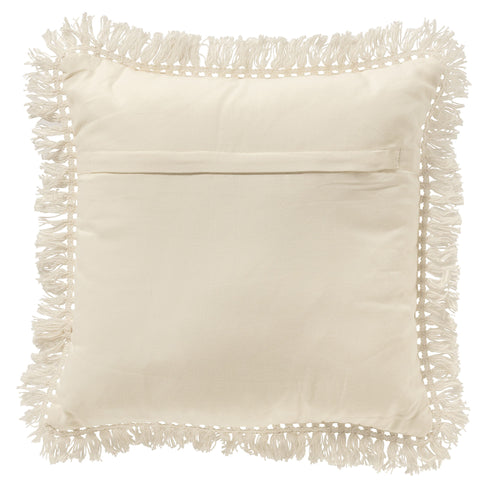JONNA - kussenhoes 45x45 cm - gerecycled - katoen - Snow White - wit