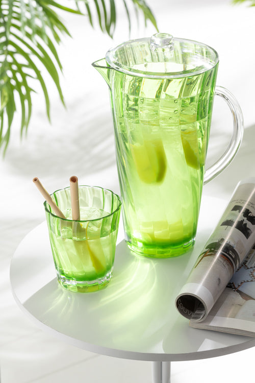 J-Line karaf Wave - kunststof - donkergroen - vtwonen shop