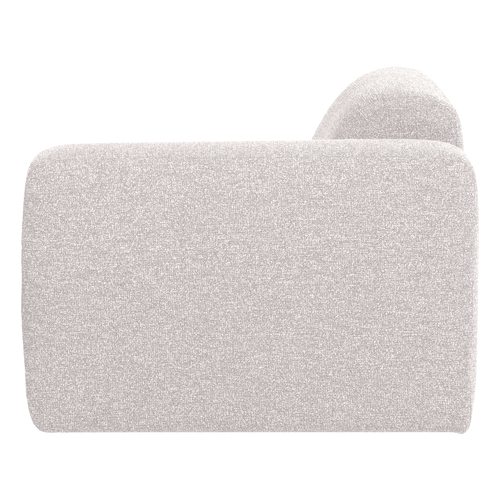 WOOOD 1-zits bank arm rechts Mojo Base - Bouclé - Ecru - 74x105x97