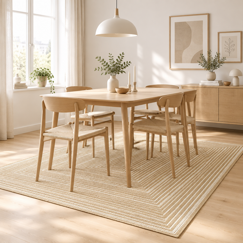 AFK Living vloerkleed Slow Life - voor binnen en buiten - beige - 160 x 230 cm