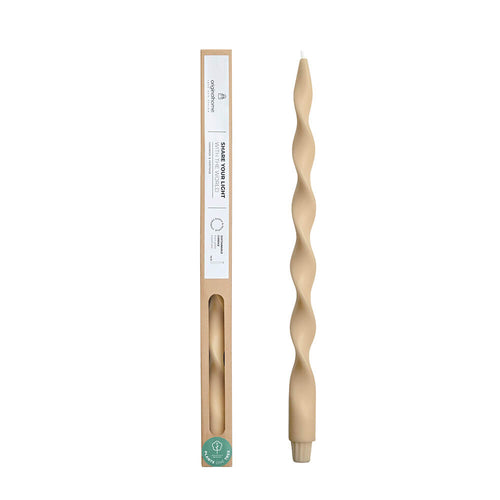 Originalhome spiraalkaars 40 cm - beige