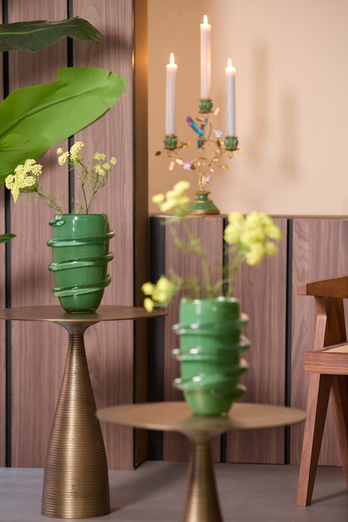 Light & Living vaas ODATE - Ø20x28cm - groen