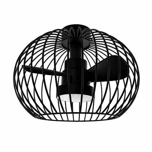 Ylumen plafondventilator Wire - 1 lichts - 40  x 31   cm - zwart