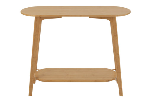J-Line console Square - bamboe - naturel