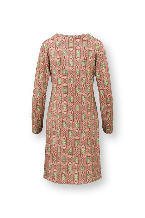 Pip Studio - Desiree Nachthemd Lange Mouw Dames - Jabali - Roze - M - vtwonen shop