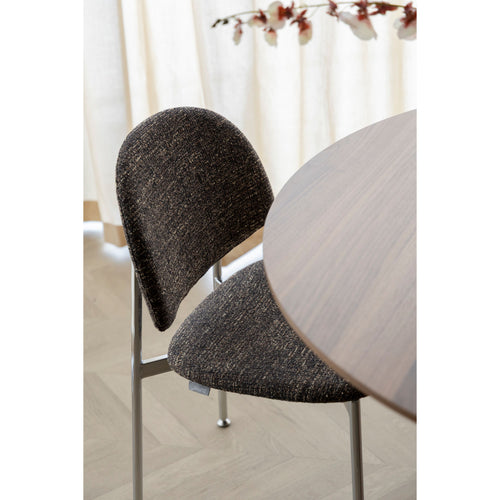 Zuiver Sunrise Eetkamerstoelen Chrome/Bruin - Set van 2