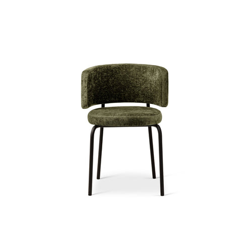 Set van 2 stoelen Dora chenille groente - 57x58x75cm