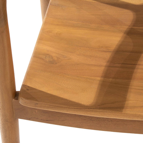 DÉJA Living Tuinstoel Lasse - Naturel Hout - Set van 2