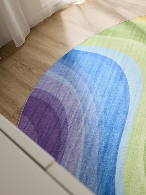 benuta wasbaar vloerkleed George - veelkleurig - ø 160 cm