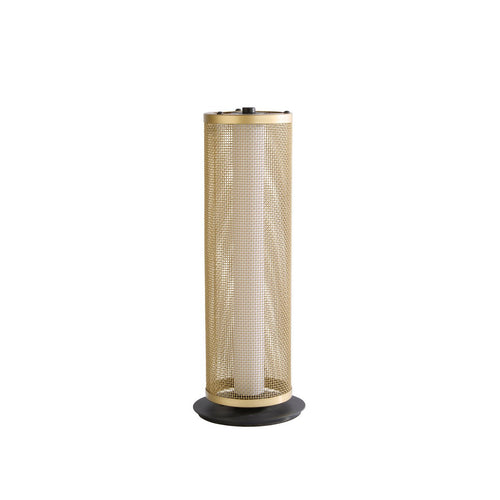 Searchlight Thread LED tafellamp, goudkleurig gaas en matzwart