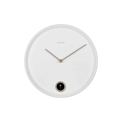 Karlsson wandklok Esencia Cuckoo - wit - Ø30cm
