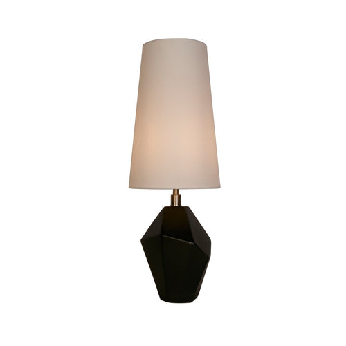 Searchlight Apex Ape1 Light Tafellamp, Antiek Messing Metaal Zwart Hars en Wit