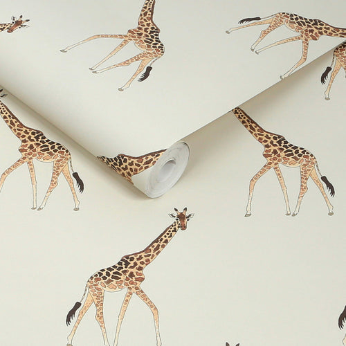 Sophie Allport Vliesbehang Kinderkamer - Giraffe Off White