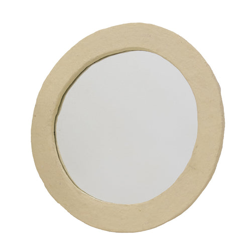 Giga Meubel Spiegel Paige - Rond - Naturel - 60cm