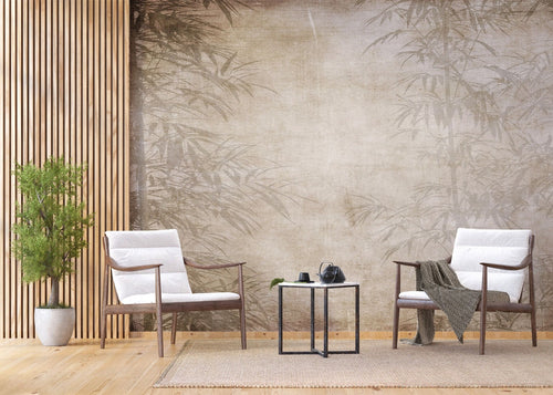 Sanders & Sanders fotobehang jungle bladeren bruin en beige - 375 x 270 cm - 601443