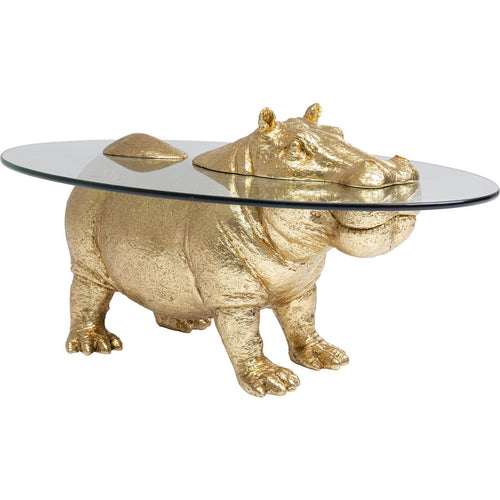 Kare Design Salontafel Nijlpaard goud