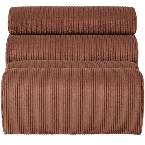 WOOOD 1-zits element bank Novi - Ribstof - Terra - 86x82x113