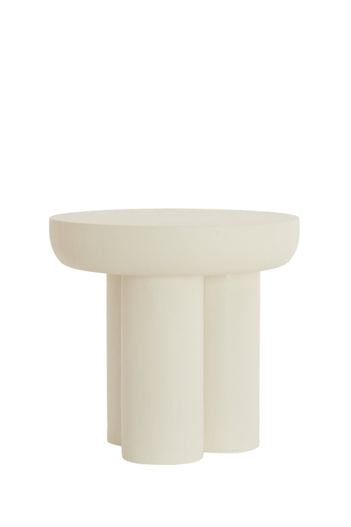 Light & Living bijzettafel MIZUHO - Ø50x47cm - wit - vtwonen shop