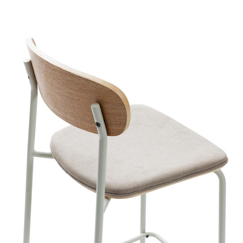Calicosy - ADRIANA Set van 2 krukken - Grijs - 48x42x66 cm