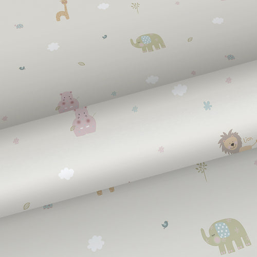 Sanders & Sanders behang dieren lichtgroen - 53 cm x 10 m - 640560 - vtwonen shop