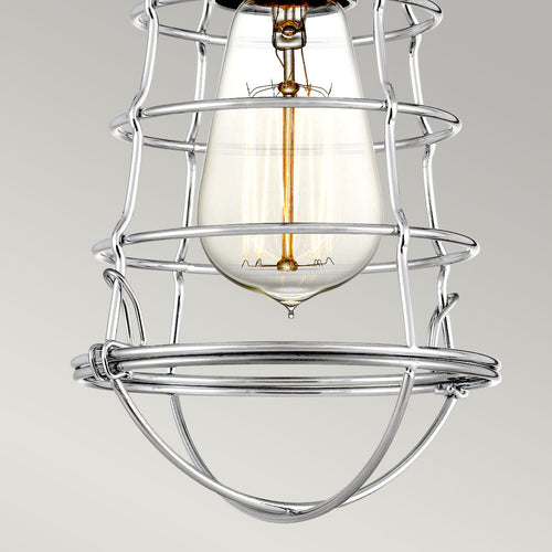 Elstead Quoizel Mixon Semi Flush Plafondlamp Gepolijst Chroom