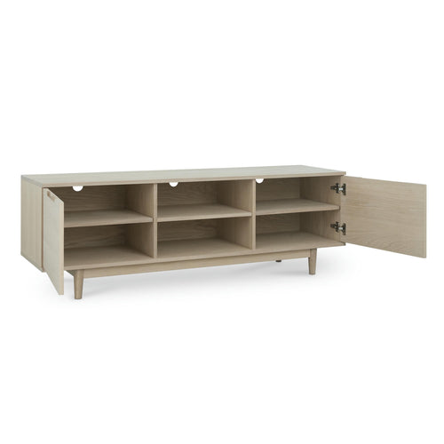 Furnhouse tv-meubel Kerteminde - Witte olie - MDF, eikenfineer - 45x160x53