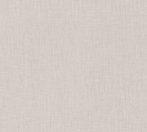 Livingwalls behang linnenstructuur lichtbeige - 53 cm x 10.05 m - AS-379525