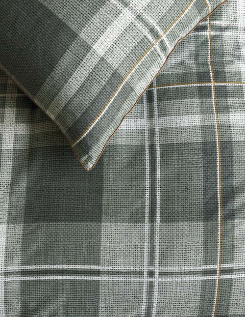 Rivièra Maison Dekbedovertrek Tartan Check - 240 x 200/220 cm - Groen