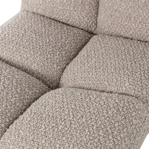 WOOOD draaistoelen Vinny - Bouclé - Zand - Set van 6 - vtwonen shop