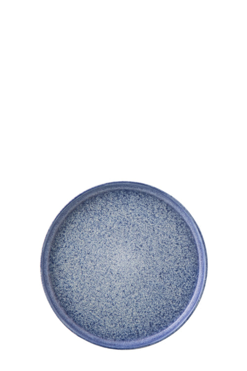 J-Line bord Luna - keramiek - blauw - small